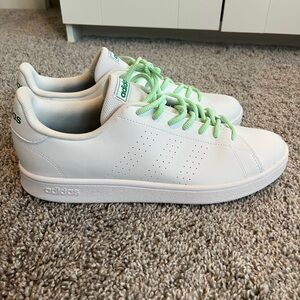 NEW Adidas Advantage 2.0 Men’s sneakers- white and green- size 11